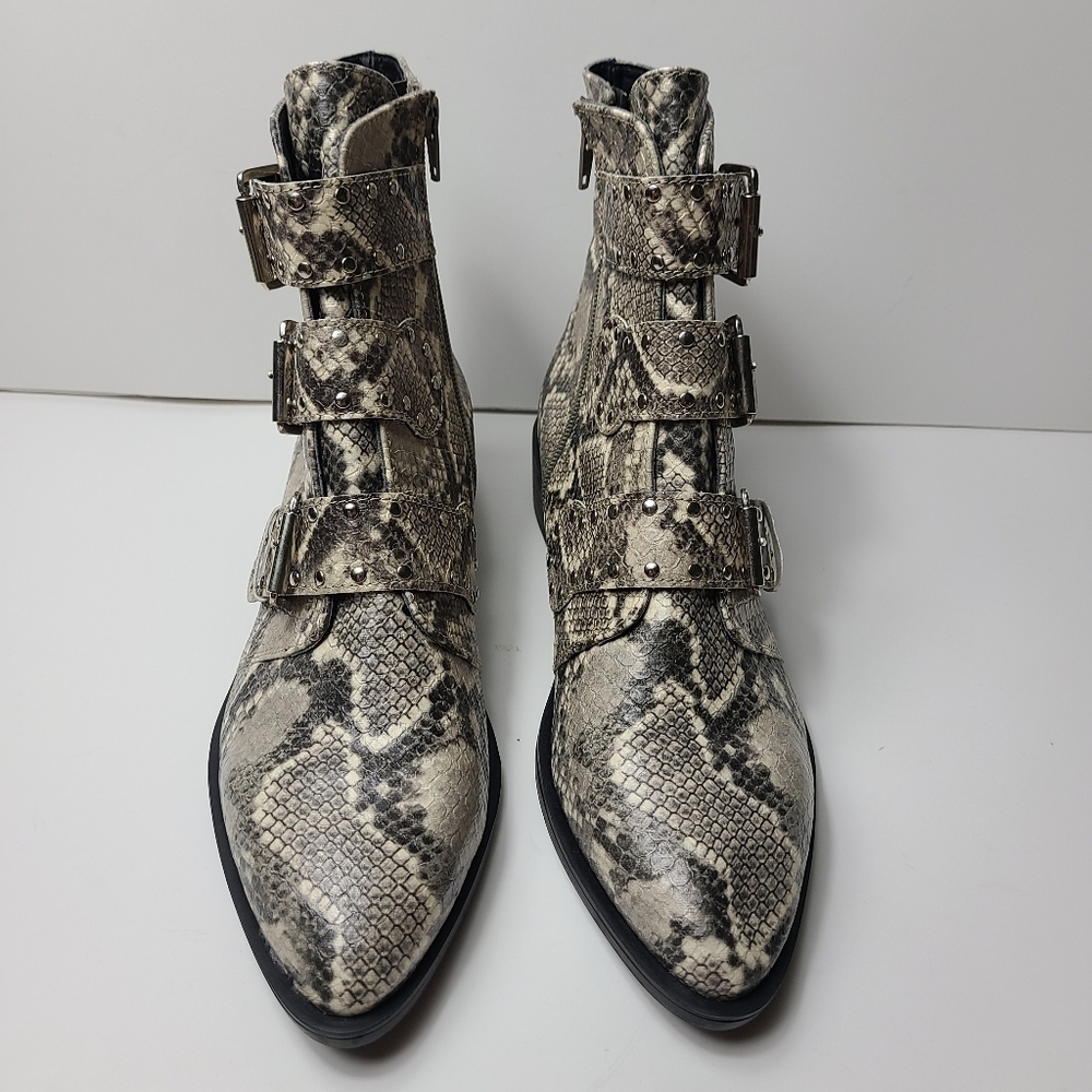 NWOT STEVEN New York harmon snakeskin ankle bootie - Picture 3 of 14